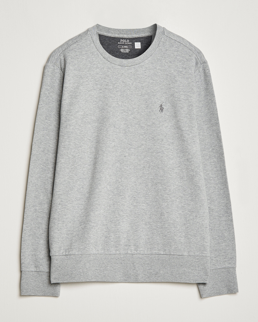 Uomini | Maglieria | Polo Ralph Lauren | Double Knitted Jersey Sweatshirt Andover Heather