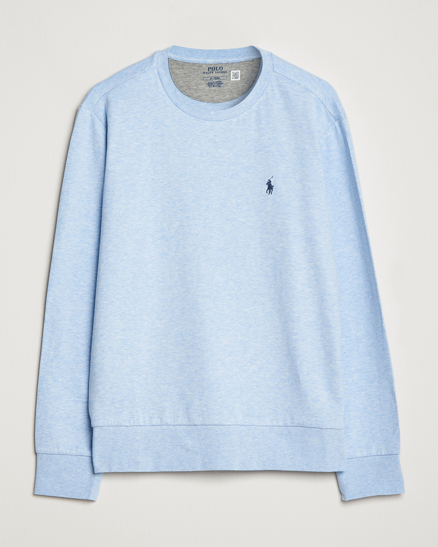 Uomini | Maglieria | Polo Ralph Lauren | Double Knitted Jersey Sweatshirt Elite Blue Heather