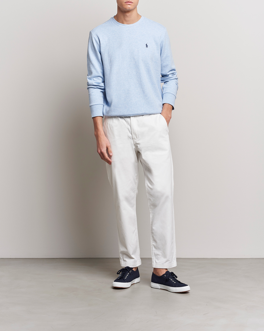 Uomini | Maglieria | Polo Ralph Lauren | Double Knitted Jersey Sweatshirt Elite Blue Heather