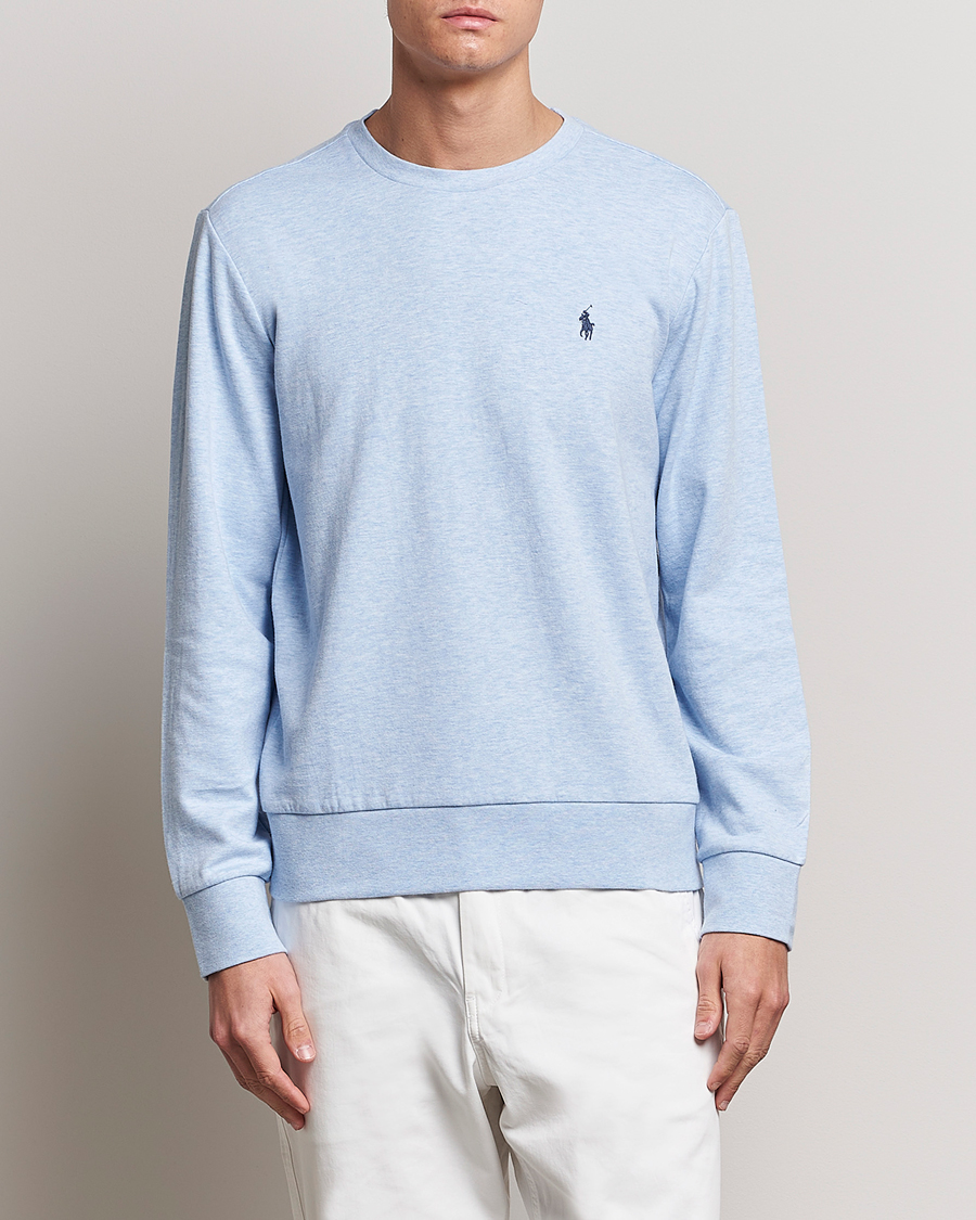 Uomini | Maglieria | Polo Ralph Lauren | Double Knitted Jersey Sweatshirt Elite Blue Heather