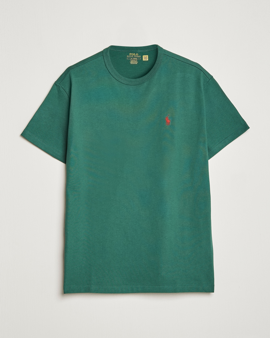 Uomini | T-shirt | Polo Ralph Lauren | Heavyweight Crew Neck T-Shirt Washed Forest