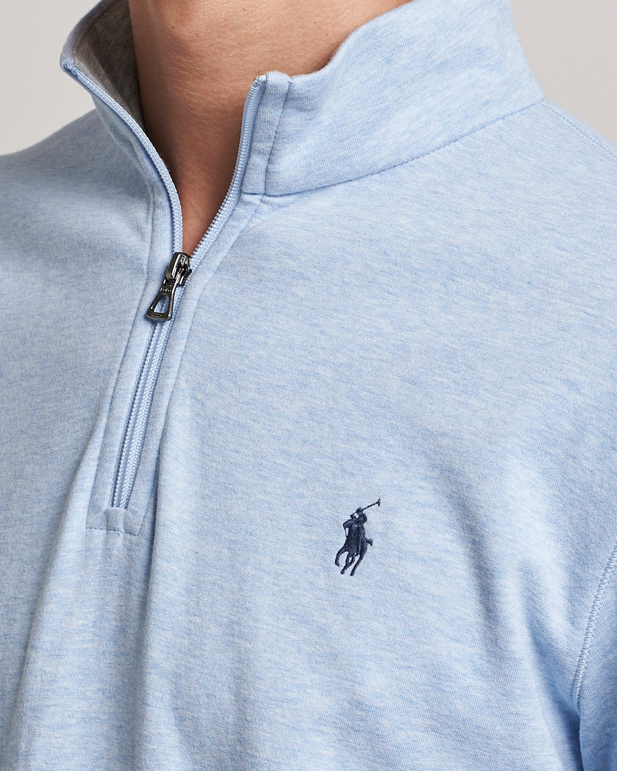 Uomini | Maglieria | Polo Ralph Lauren | Tech Double Knit Half Zip Office Blue Heather