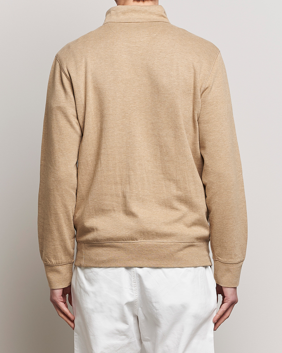 Uomini | Maglieria | Polo Ralph Lauren | Tech Double Knit Half Zip Luxury Tan Heather