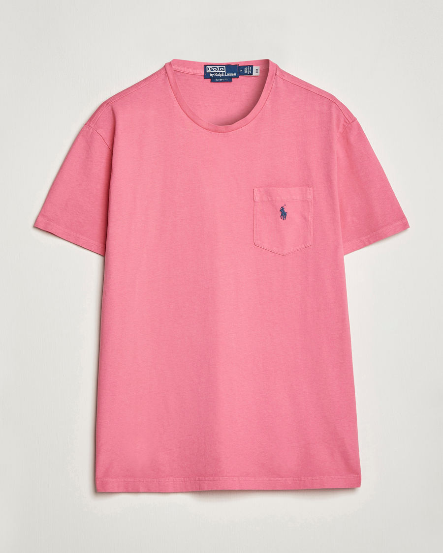 Uomini | T-shirt | Polo Ralph Lauren | Cotton/Linen Crew Neck T-Shirt Red Sky