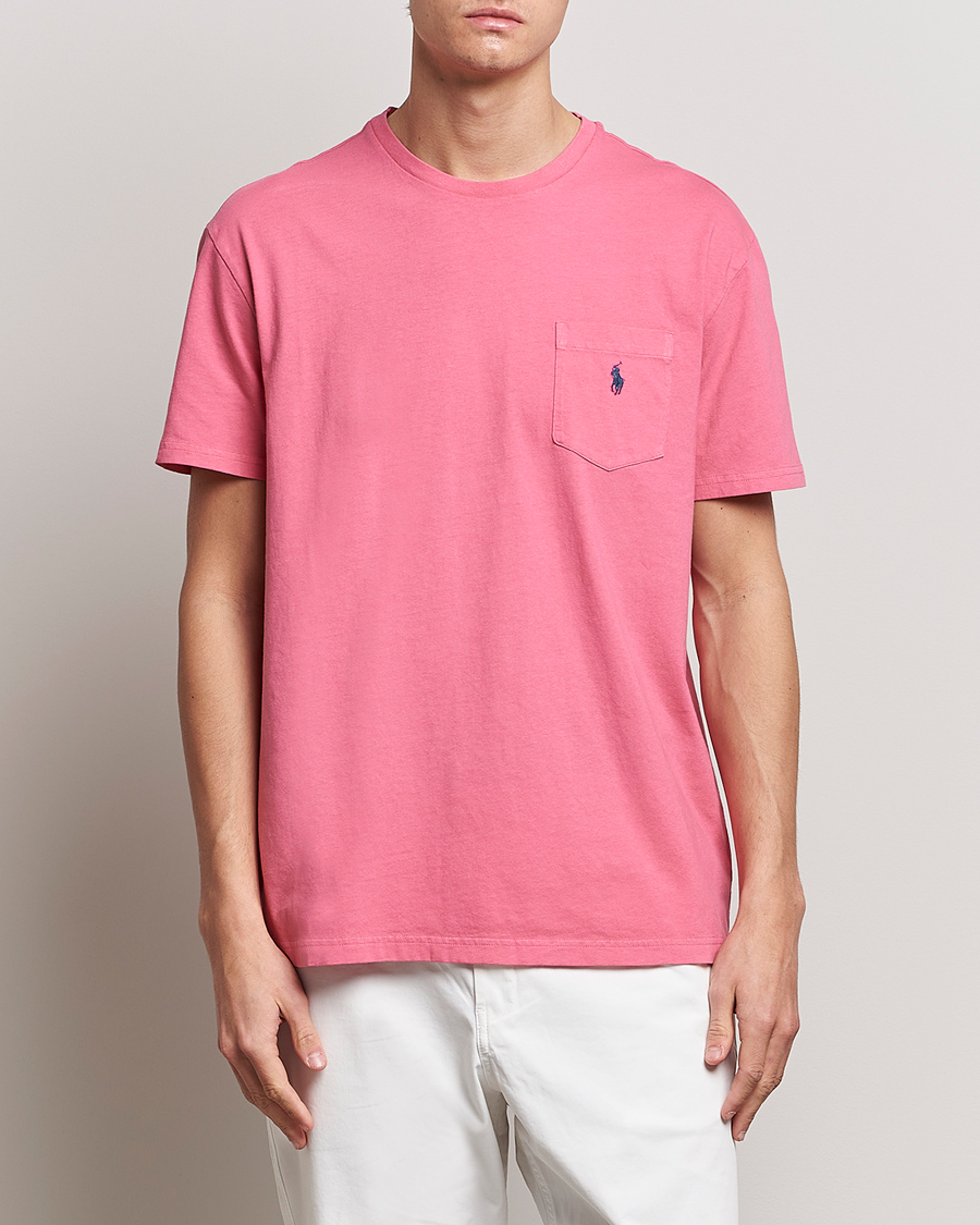 Uomini | T-shirt | Polo Ralph Lauren | Cotton/Linen Crew Neck T-Shirt Red Sky