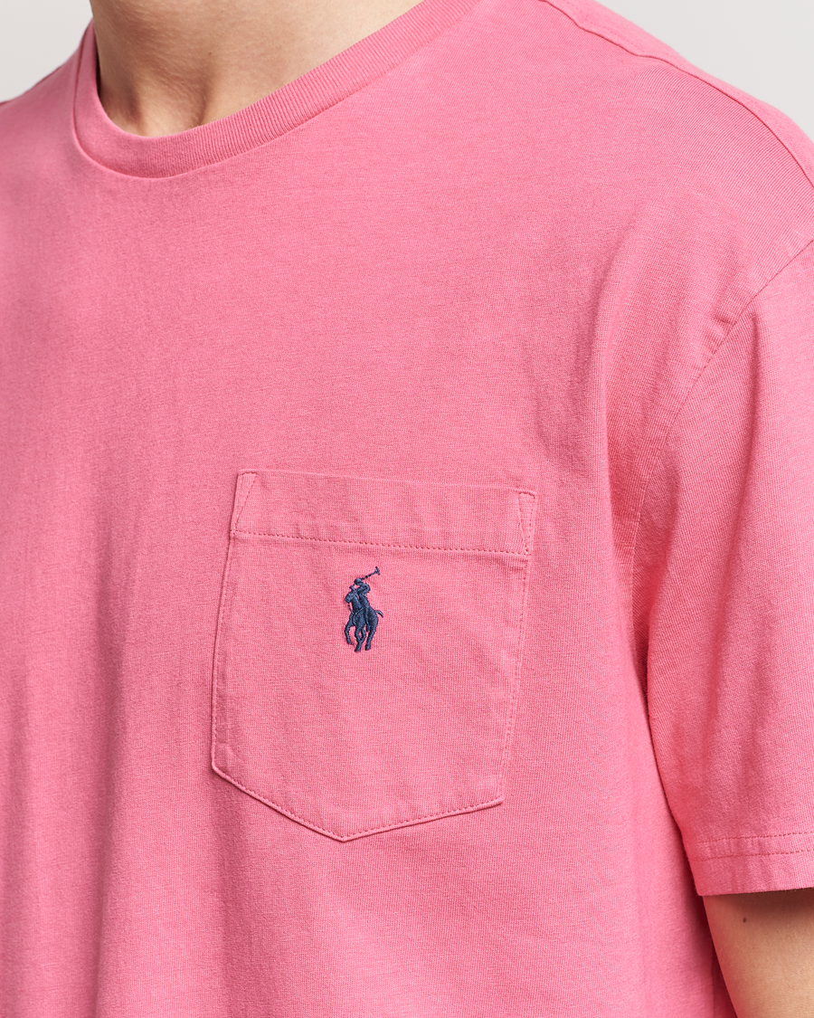 Uomini | T-shirt | Polo Ralph Lauren | Cotton/Linen Crew Neck T-Shirt Red Sky