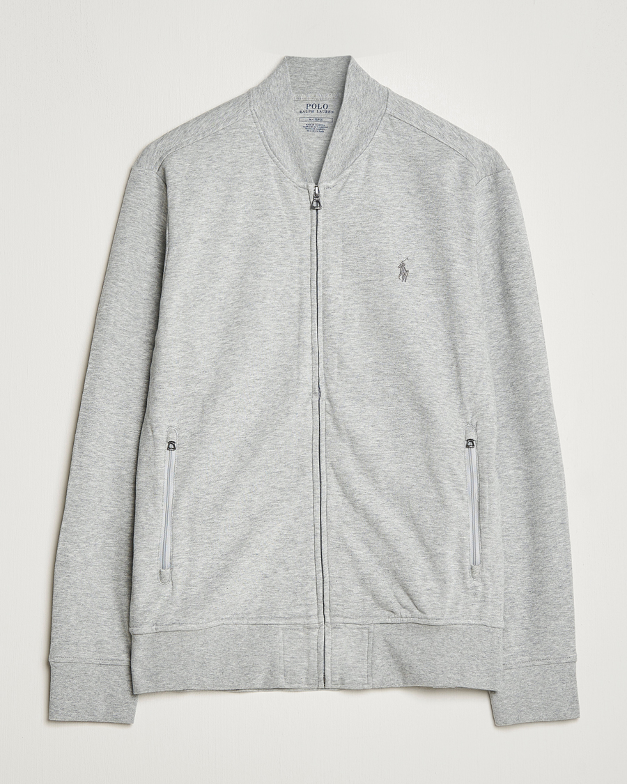 Uomini | Maglieria | Polo Ralph Lauren | Double Knit Full-Zip Sweater Andover Heather