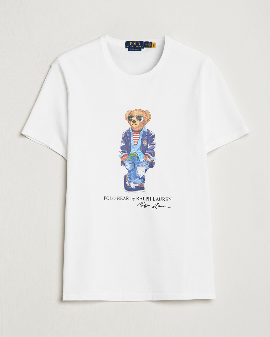 Uomini | T-shirt | Polo Ralph Lauren | Printed Regatta Bear Crew Neck T-Shirt White