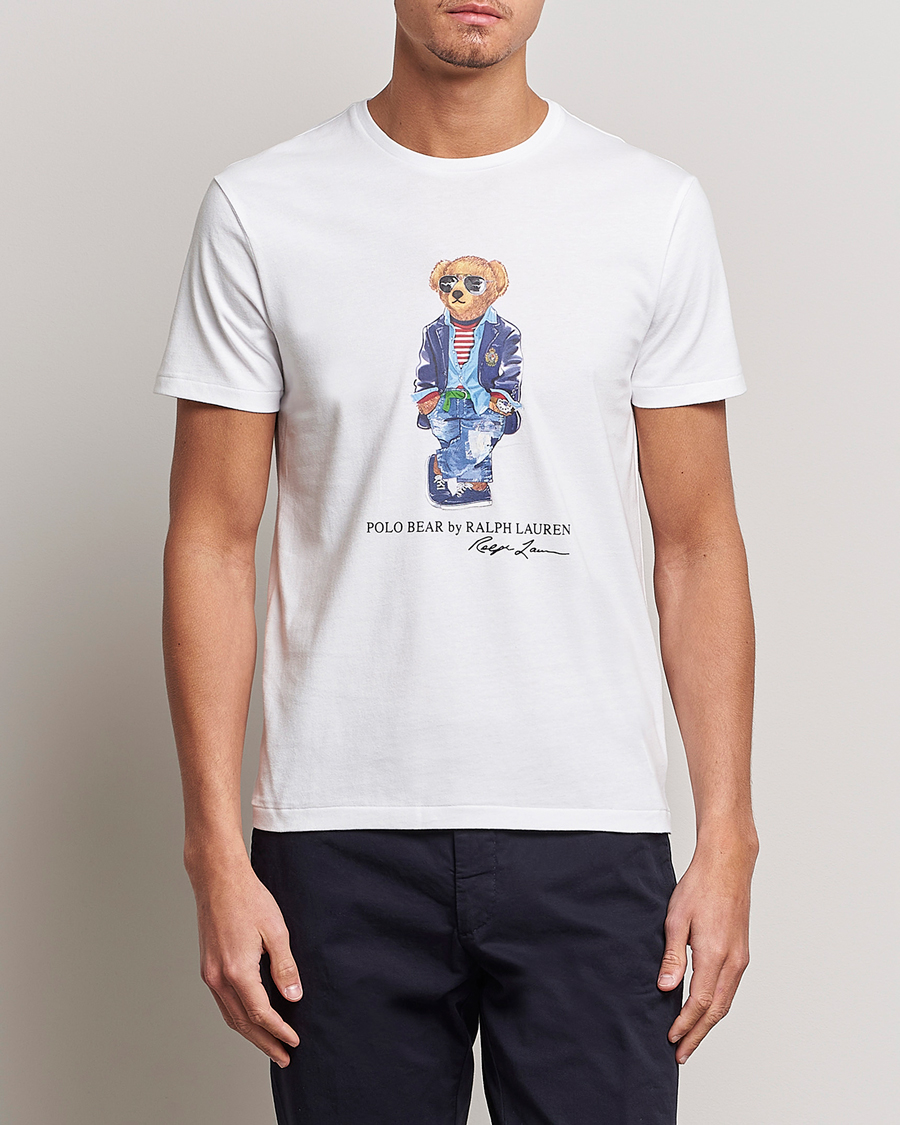 Uomini | T-shirt | Polo Ralph Lauren | Printed Regatta Bear Crew Neck T-Shirt White