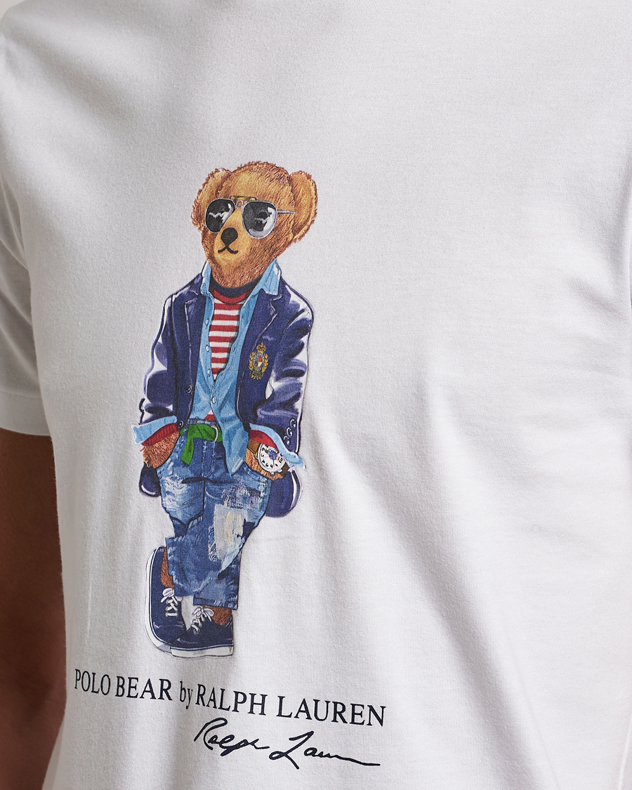 Uomini | T-shirt | Polo Ralph Lauren | Printed Regatta Bear Crew Neck T-Shirt White