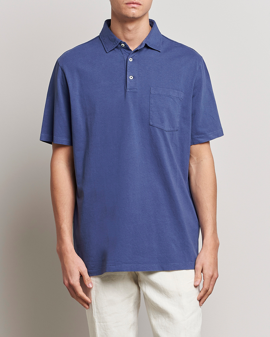 Uomini | Polo | Polo Ralph Lauren | Cotton/Linen Polo Boathouse Navy