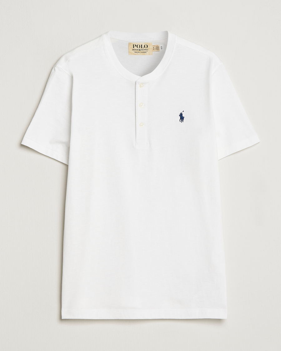 Uomini | T-shirt | Polo Ralph Lauren | Slub Jersey Henley T-Shirt White