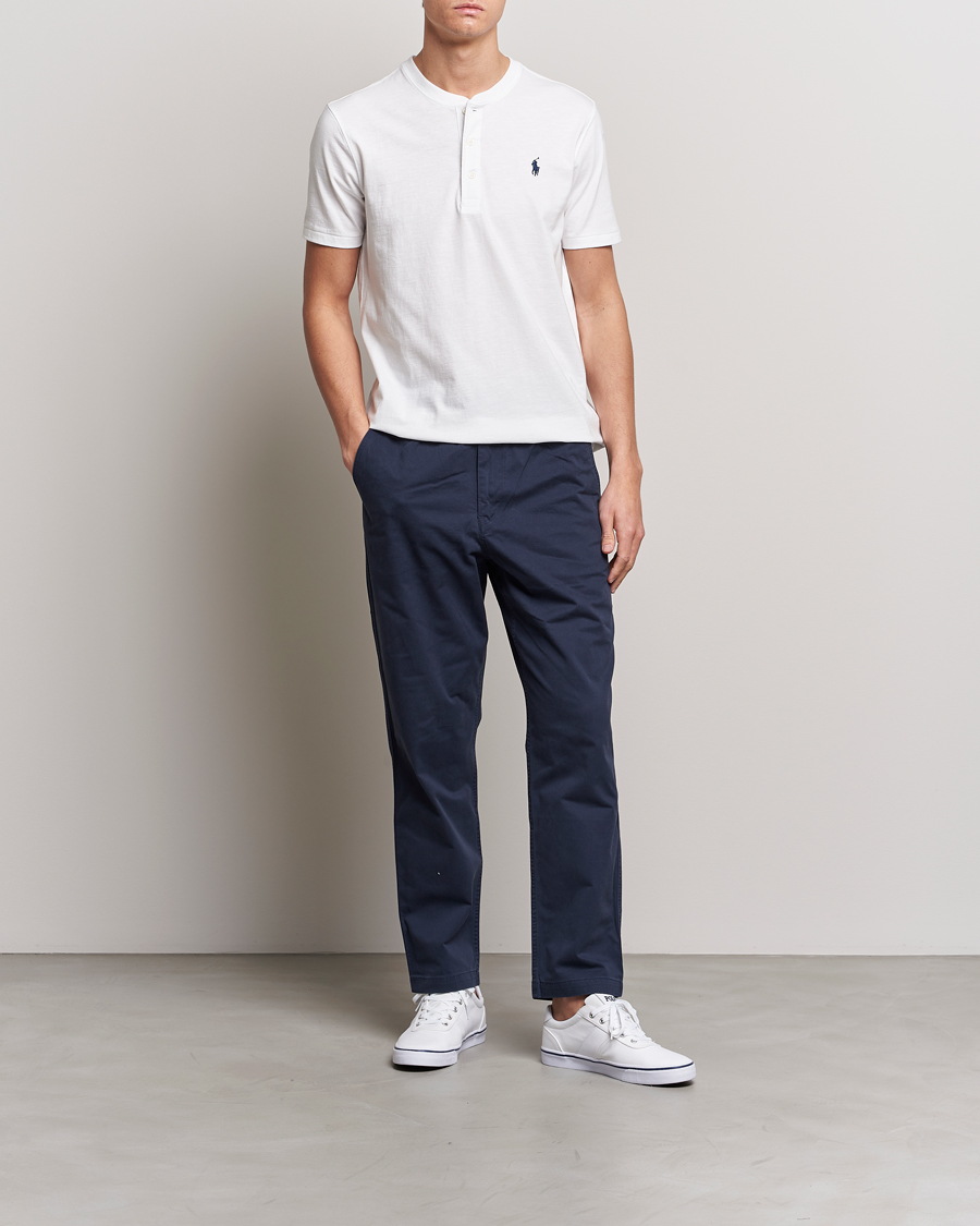 Uomini | T-shirt | Polo Ralph Lauren | Slub Jersey Henley T-Shirt White