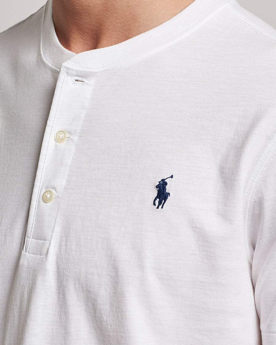Uomini | T-shirt | Polo Ralph Lauren | Slub Jersey Henley T-Shirt White