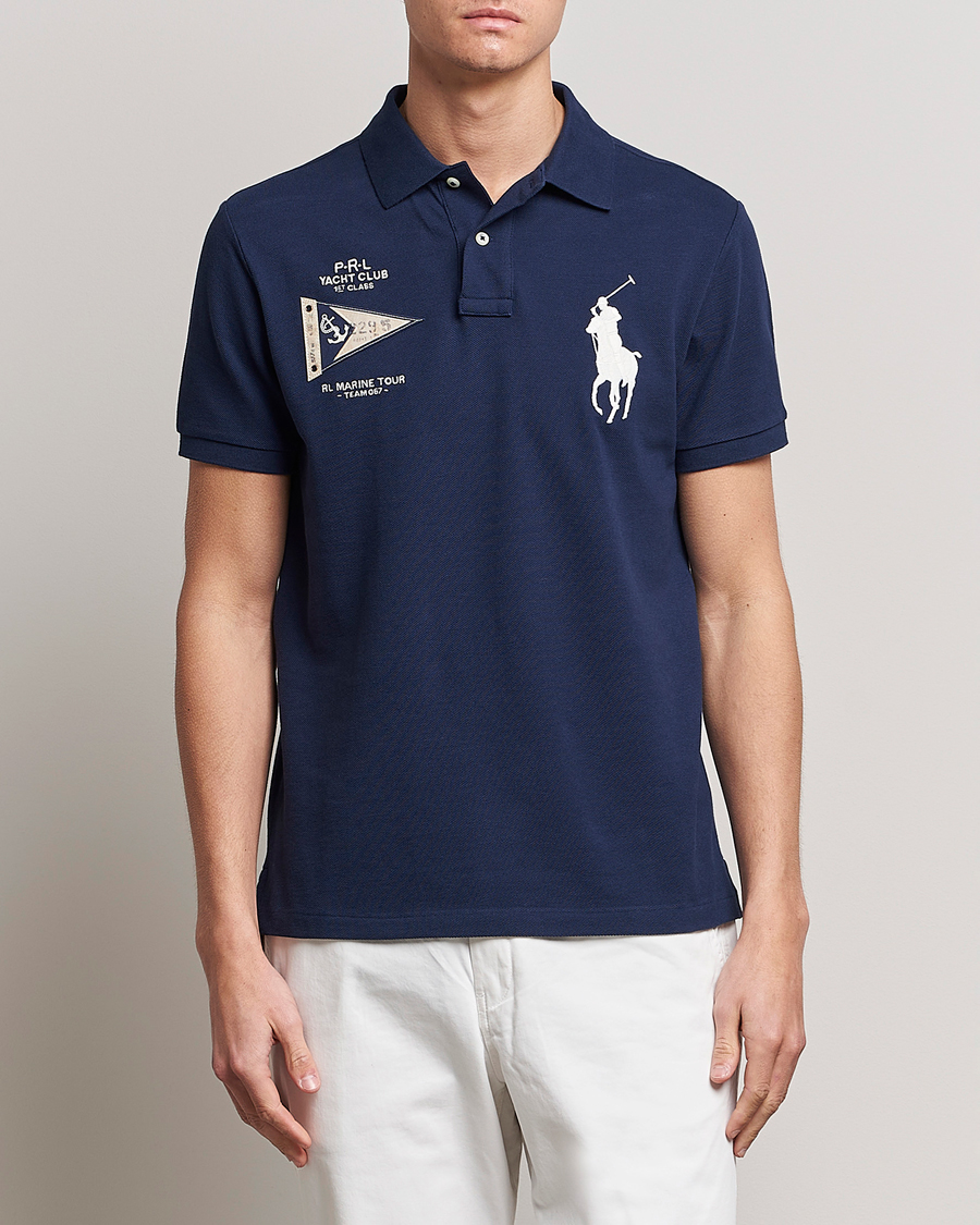 Uomini | Polo | Polo Ralph Lauren | Custom Slim Fit Regatta Polo Newport Navy