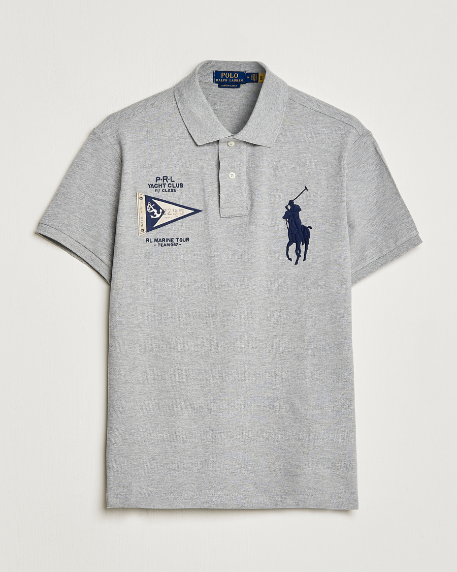 Uomini | Polo | Polo Ralph Lauren | Custom Slim Fit Regatta Polo Andover Heather