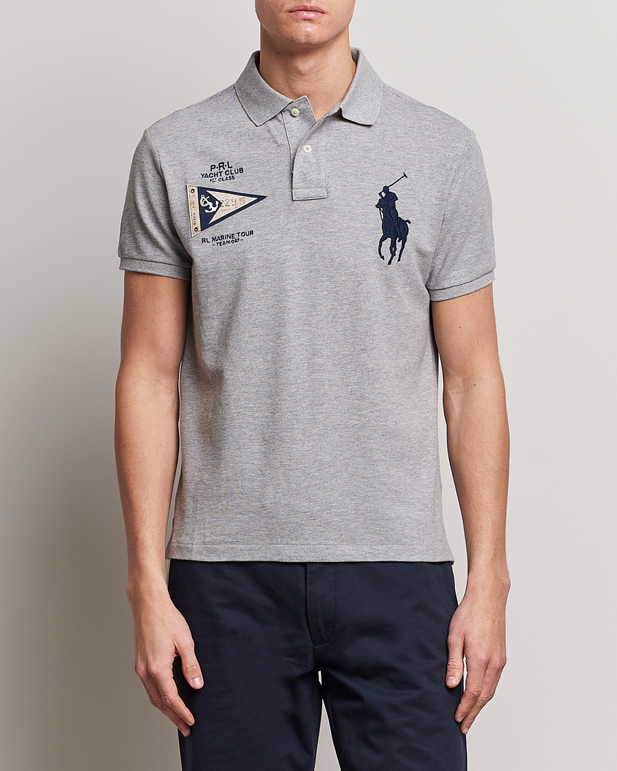Uomini | Polo | Polo Ralph Lauren | Custom Slim Fit Regatta Polo Andover Heather