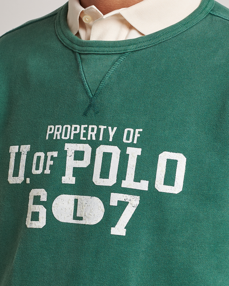 Uomini | Maglieria | Polo Ralph Lauren | Fleece Logo Sweatshirt Washed Forest