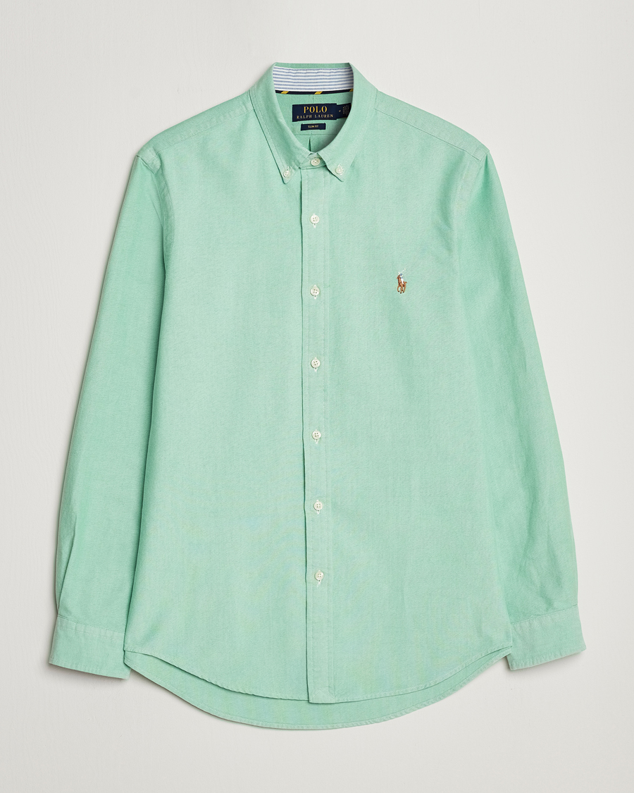 Uomini | Camicie | Polo Ralph Lauren | Slim Fit Oxford Button Down Shirt Golf Green