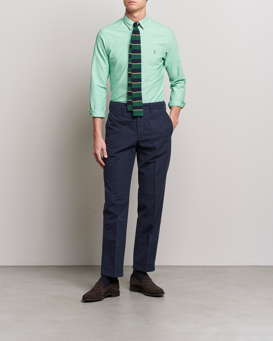 Uomini | Camicie | Polo Ralph Lauren | Slim Fit Oxford Button Down Shirt Golf Green