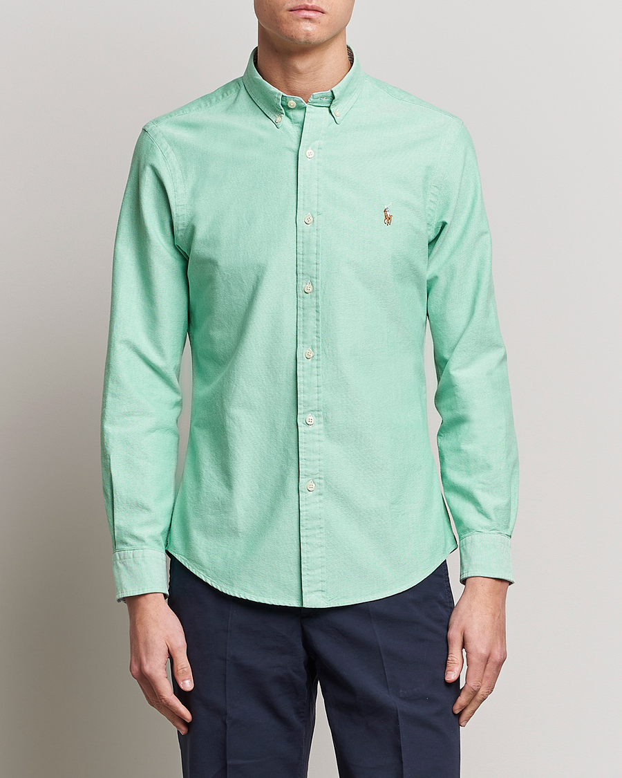 Uomini | Camicie | Polo Ralph Lauren | Slim Fit Oxford Button Down Shirt Golf Green