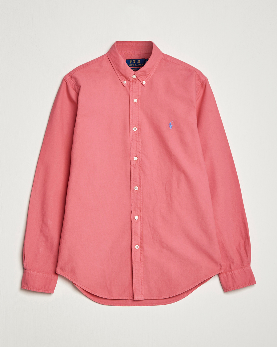 Uomini | Camicie | Polo Ralph Lauren | Slim Fit Garment Dyed Oxford Red Sky