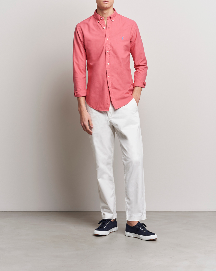 Uomini | Camicie | Polo Ralph Lauren | Slim Fit Garment Dyed Oxford Red Sky