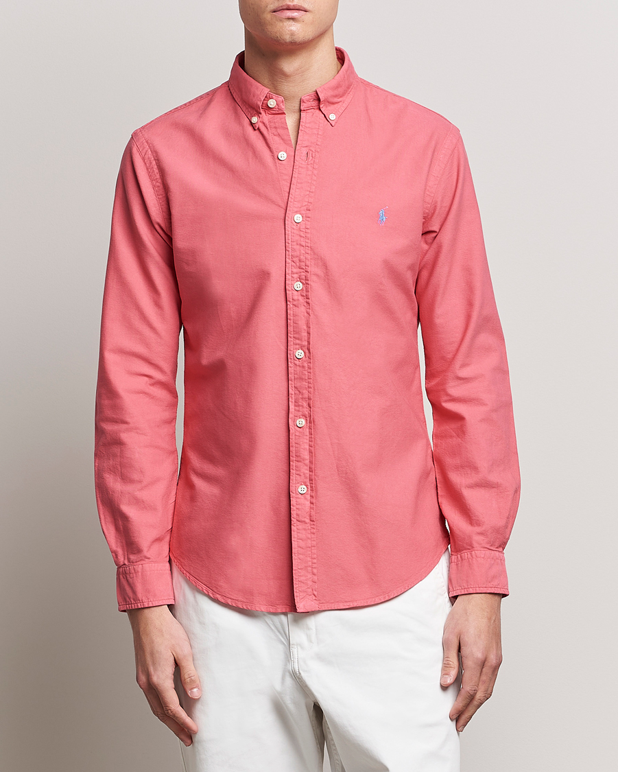 Uomini | Camicie | Polo Ralph Lauren | Slim Fit Garment Dyed Oxford Red Sky