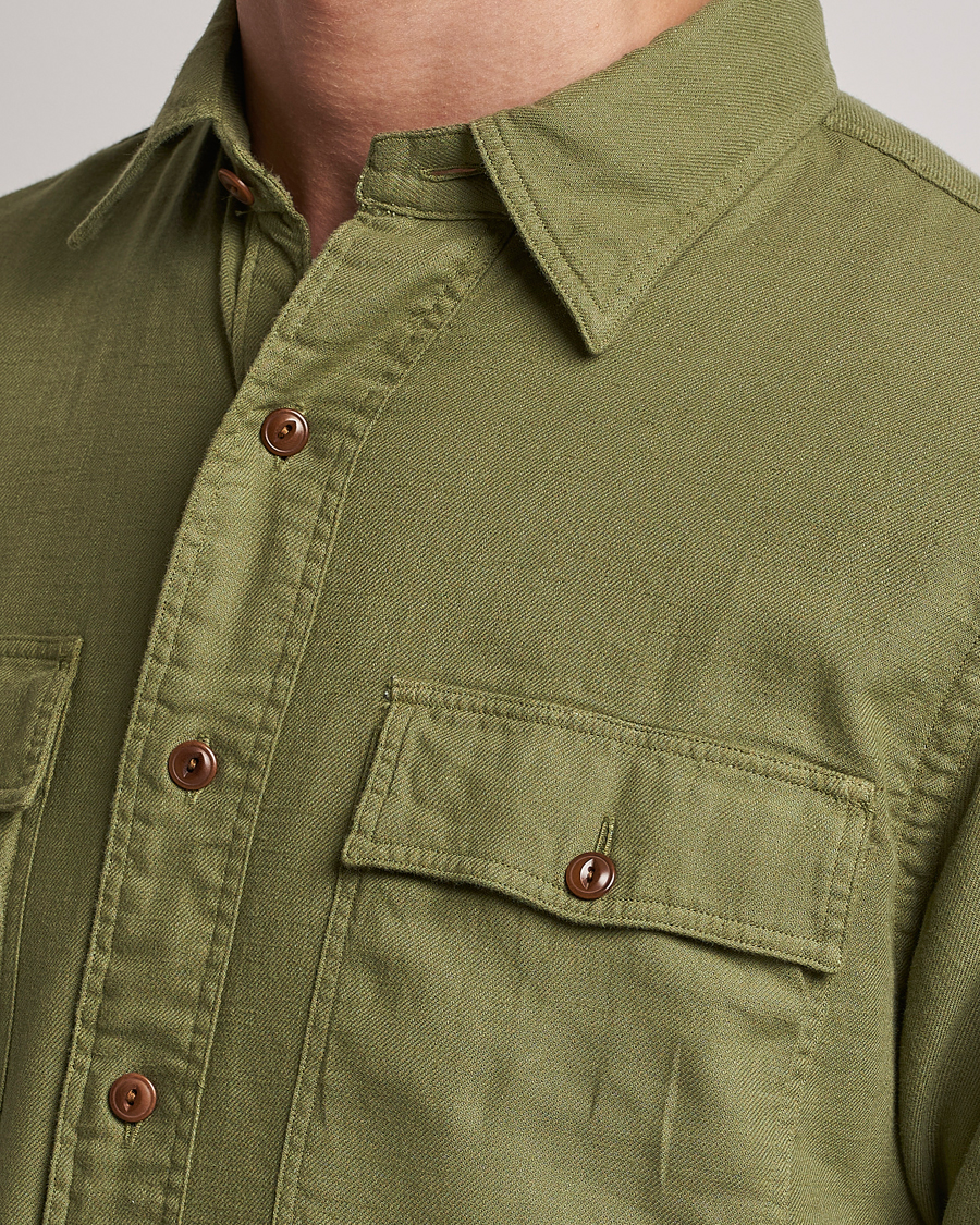 Uomini | Camicie | Polo Ralph Lauren | Cotton Overshirt Sage Olive