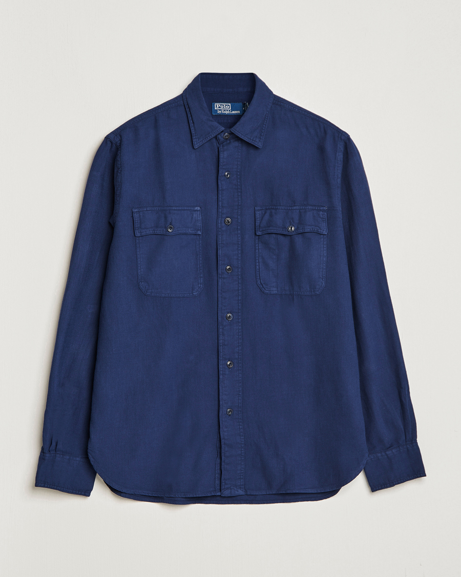 Uomini | Camicie | Polo Ralph Lauren | Cotton Overshirt Newport Navy