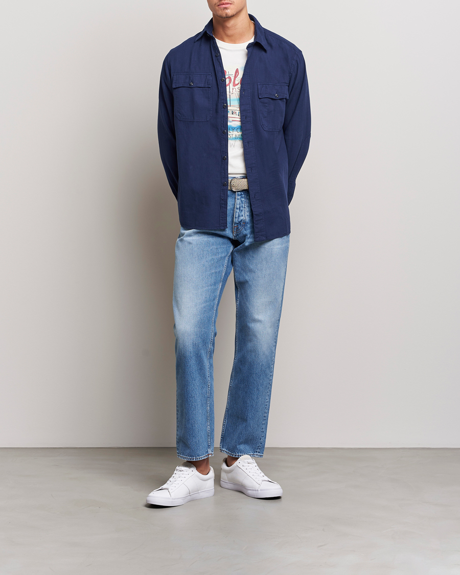 Uomini | Camicie | Polo Ralph Lauren | Cotton Overshirt Newport Navy