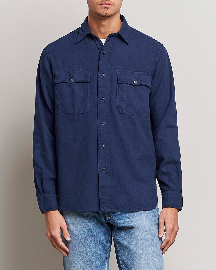 Uomini | Camicie | Polo Ralph Lauren | Cotton Overshirt Newport Navy
