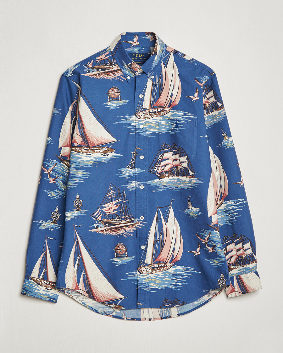 Uomini | Camicie | Polo Ralph Lauren | Printed Regatta Oxford Shirt Blue