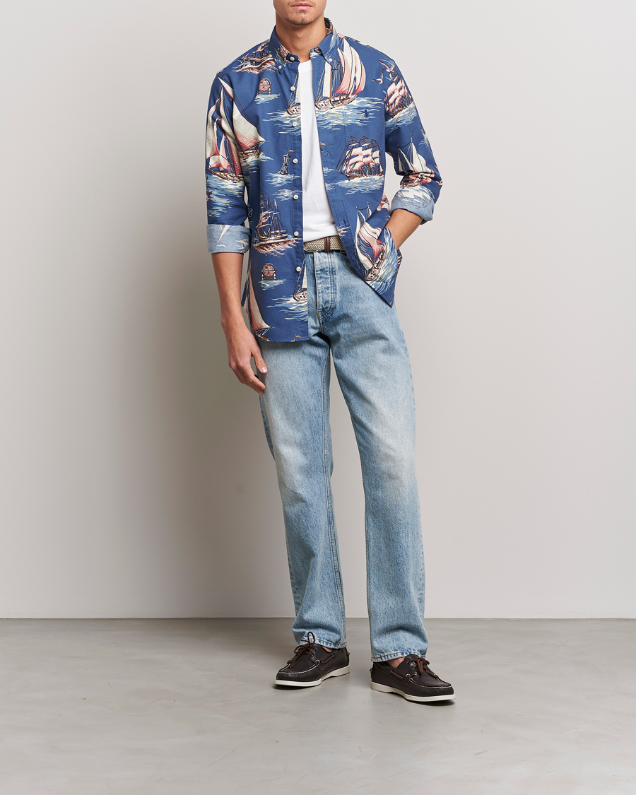 Uomini | Camicie | Polo Ralph Lauren | Printed Regatta Oxford Shirt Blue
