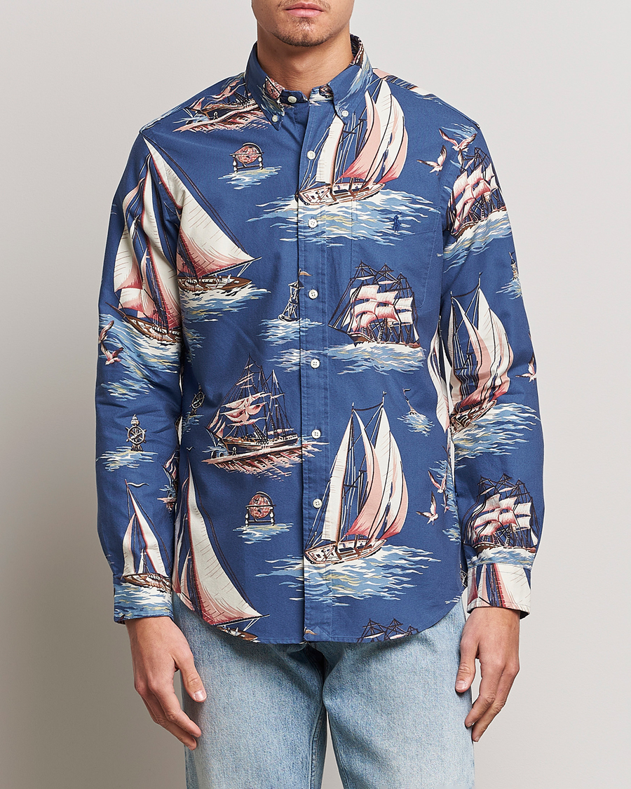 Uomini | Camicie | Polo Ralph Lauren | Printed Regatta Oxford Shirt Blue