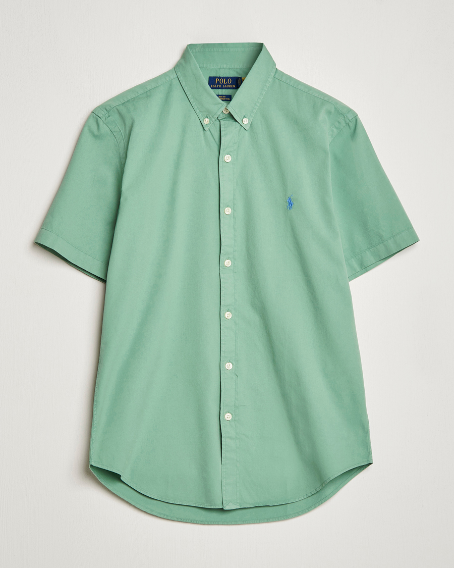 Uomini | Camicie | Polo Ralph Lauren | Twill Short Sleeve Shirt Faded Mint