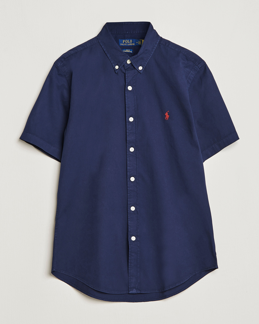 Uomini | Camicie | Polo Ralph Lauren | Twill Short Sleeve Shirt Newport Navy