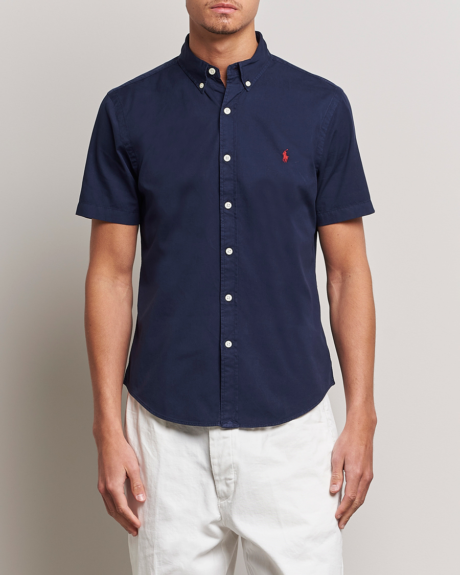 Uomini | Camicie | Polo Ralph Lauren | Twill Short Sleeve Shirt Newport Navy