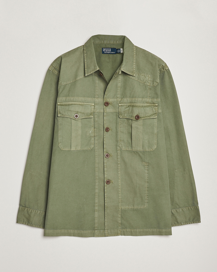 Uomini | Giacche | Polo Ralph Lauren | Twill Pocket Shirt Jacket Olive