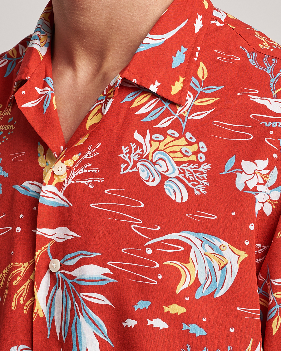 Uomini | Camicie | Polo Ralph Lauren | Printed Flower Short Sleeve Shirt Sun Sand Surf