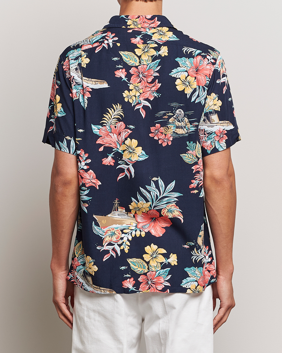 Uomini | Camicie | Polo Ralph Lauren | Printed Flower Short Sleeve Shirt Navy Multi