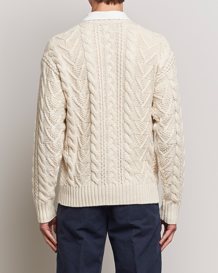 Uomini | Maglieria | Polo Ralph Lauren | Knitted Fishermen Sweater Cream