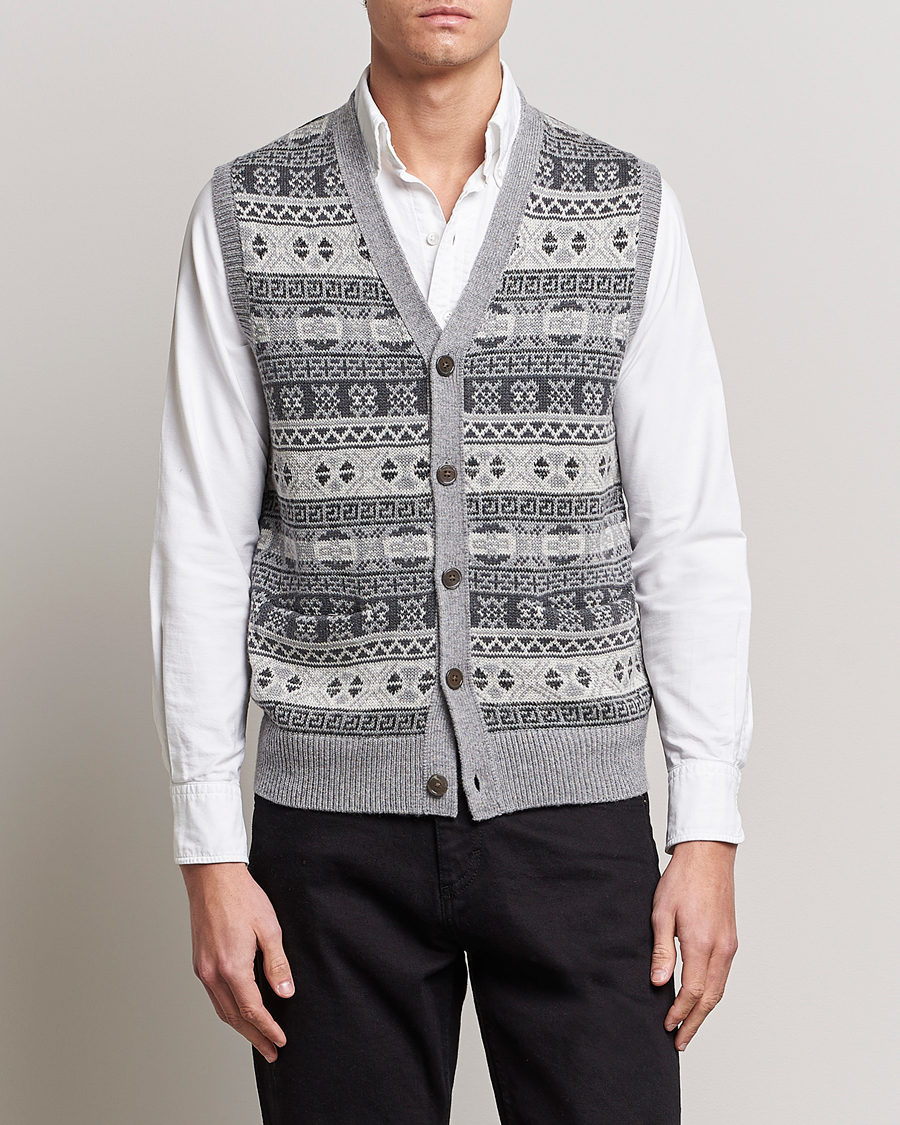 Uomini | Maglieria | Polo Ralph Lauren | Knitted Fairisle Vest Grey