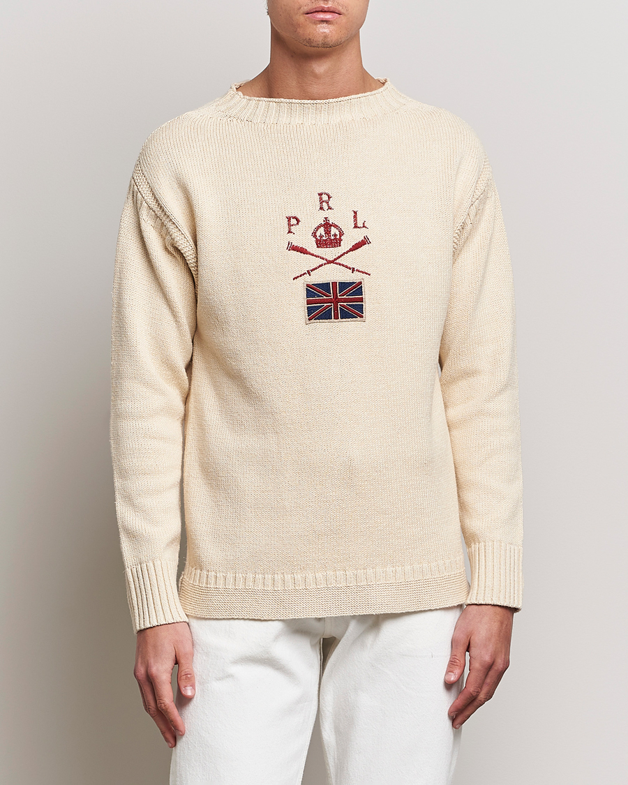 Uomini | Maglieria | Polo Ralph Lauren | Knitted Anchor Sweater Cream
