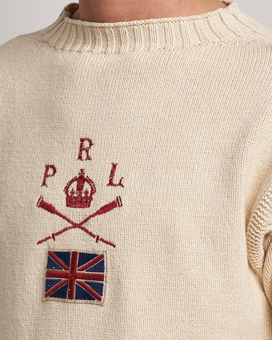 Uomini | Maglieria | Polo Ralph Lauren | Knitted Anchor Sweater Cream