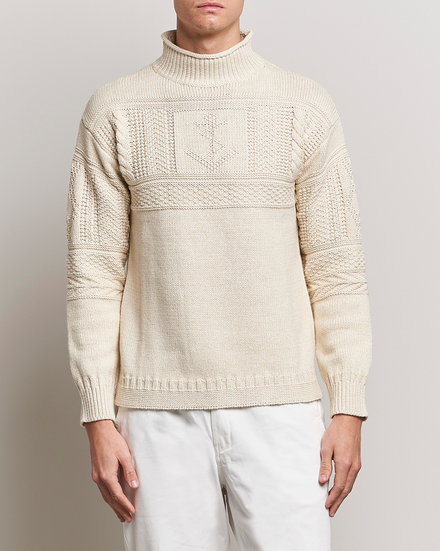 Uomini | Maglieria | Polo Ralph Lauren | Knitted Fishermen Sweater Cream