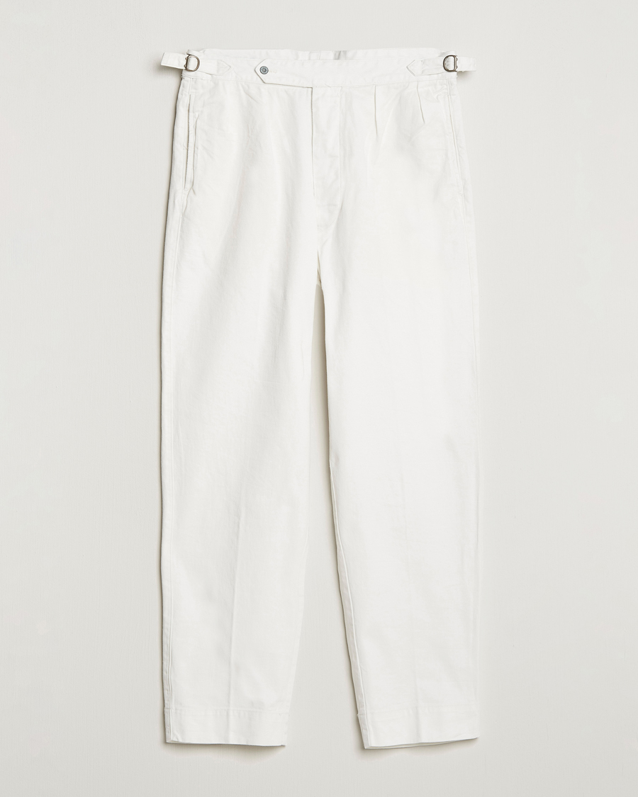 Uomini | Pantaloni | Polo Ralph Lauren | Rustic Twill Officer Trousers Deckwash White