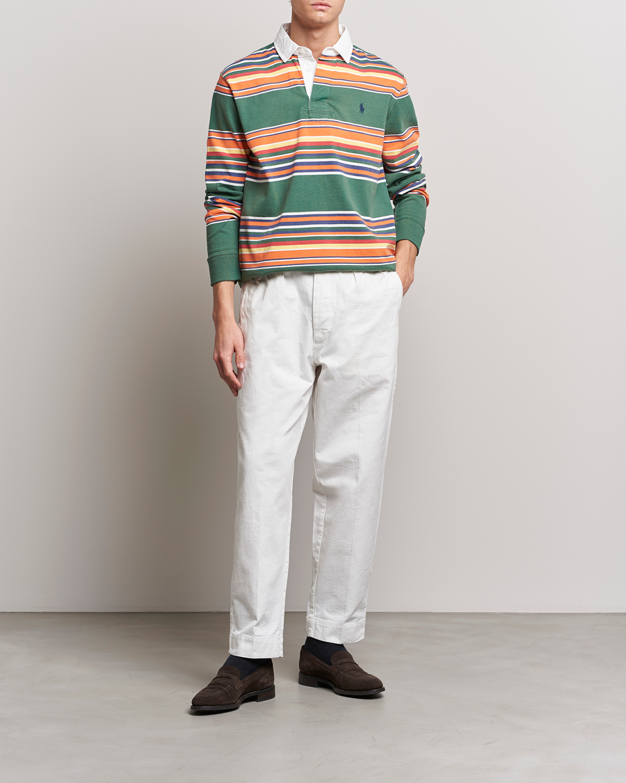Uomini | Pantaloni | Polo Ralph Lauren | Rustic Twill Officer Trousers Deckwash White