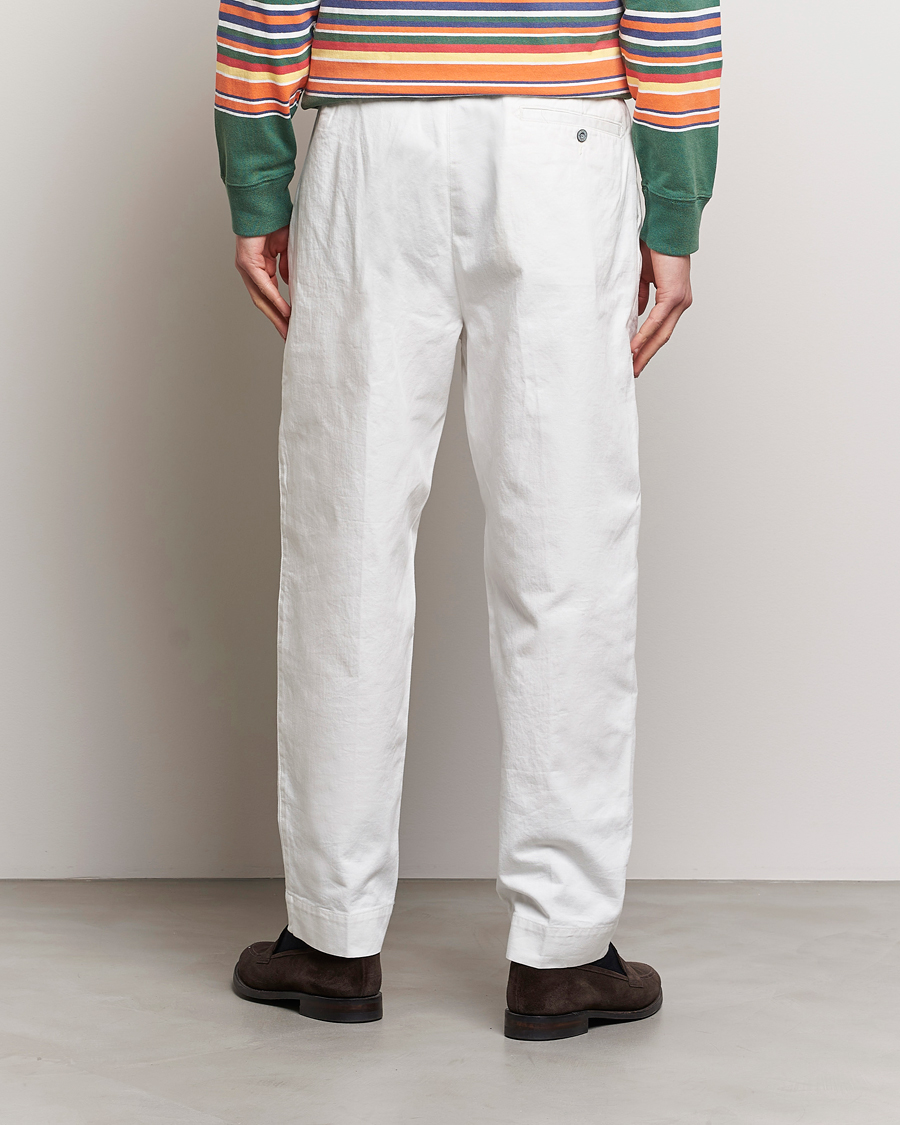 Uomini | Pantaloni | Polo Ralph Lauren | Rustic Twill Officer Trousers Deckwash White