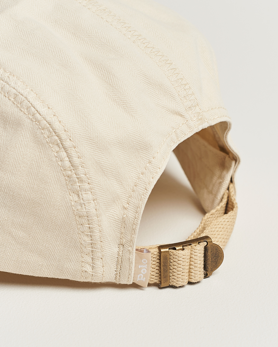 Uomini | Polo Ralph Lauren 4 Panel Herringbone Twill Cap English Cream | Polo Ralph Lauren | 4 Panel Herringbone Twill Cap English Cream